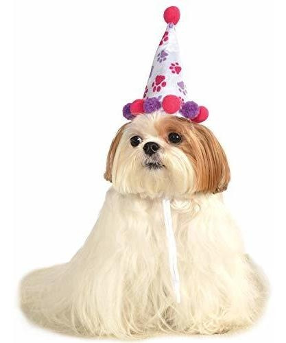 Pet Sombrero Del Cumpleaños Rubie, Pequeñas A Medianas, Púrp