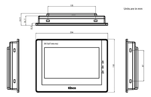 Pantalla Plc Tactil Hmi Kinco Para Siemens Delta Omron