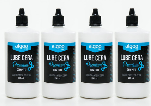 Óleo Lubrificante Corrente Bike Algoo Cera 200ml 04 Unidades