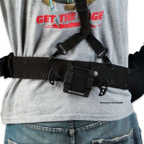 Cinturon Fajilla M48 Ops Gi Militar Porta Arma Comando Black (Usado)
