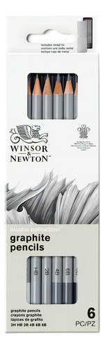 Estojo Lápis De Desenho Winsor & Newton 06 Graduações