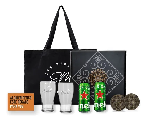 comprar Experiencia Cerveza Latas Heineken + Dos Vasos Grabados