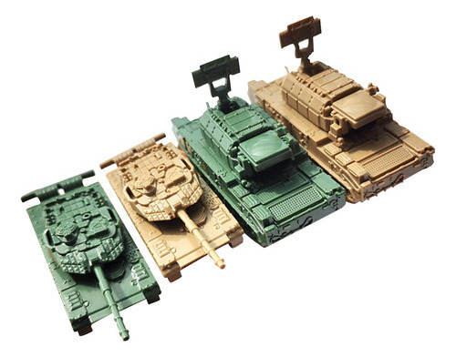 Kits De Construcción De Maquetas De Tanques 1/144 Piezas Par