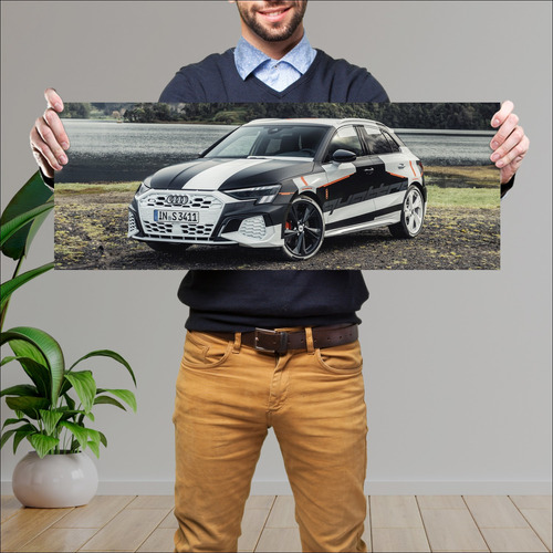 Cuadro 30x80cm Auto 2020 Audi S3 Sportback Proto 730