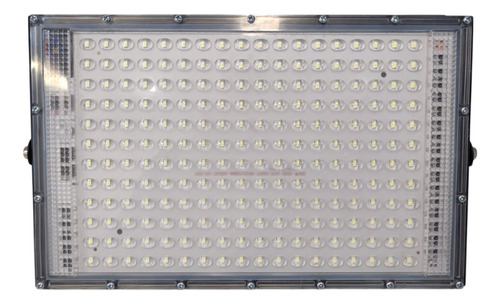 Reflector Led 200 W, Para Exteriores Negro Blanco Frío