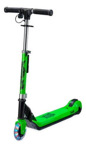 Scooter Eléctrico Xootz Plegable Verde Con Luz Led Color Verde Claro