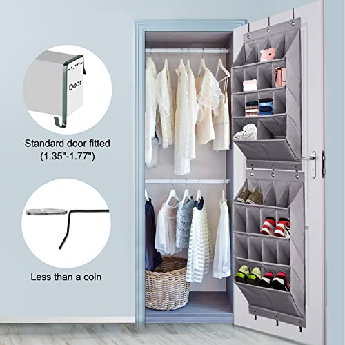 Organizador De Zapatos Para Puerta, 2 Pack, 12 Bolsillos
