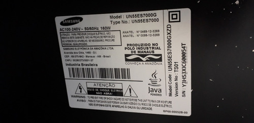 Placa Fonte Samsung Bn44-00523a Un55es7000g (Usado)