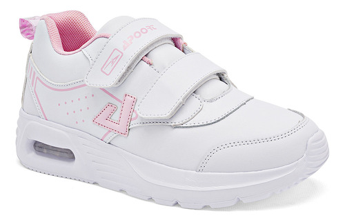 Tenis Para Mujer Apoort D-42 Color Blanco Rosa Ce D8