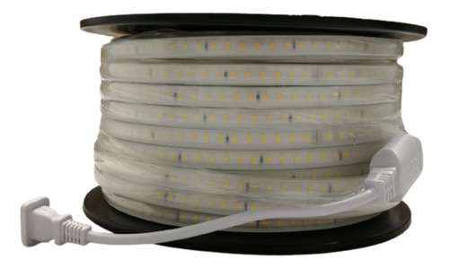 25m Rollo Manguera Led Super Luminosa 120 Led/mt Blanco Calido