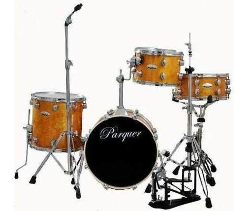 Bateria Parquer Jazz 4 Cuerpos Birch Parches Remo Tom Flotan