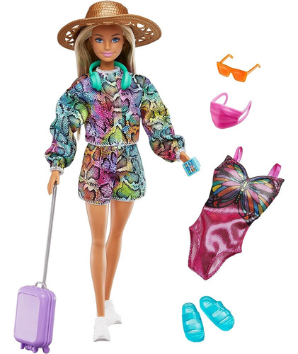 Barbie Daisy Vamos De Viaje, Muñeca Con Accesorios Mattel
