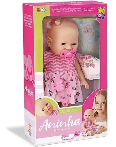 Bebe Real Aninha Con Chupete Y Pañal Isakito