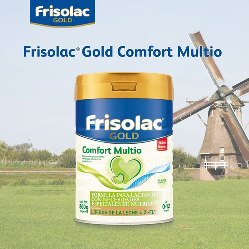 Frisolac Gold Comfort Multio (0-12 Meses) Lata C/ 800 Gr1