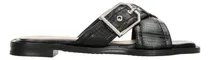Comprar Sandalias Mujer Gosh Negro Slideon De Piso Casual Para Dama