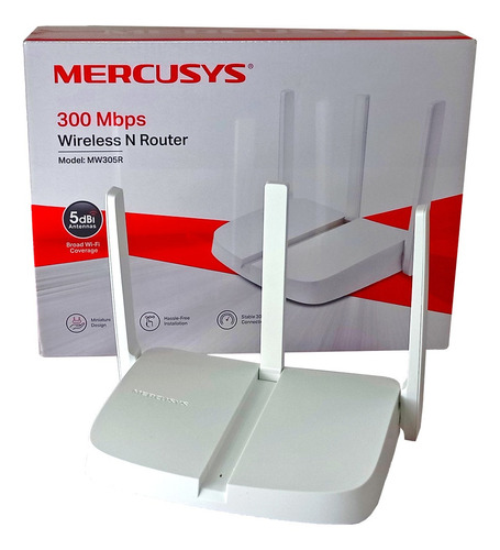 Router Mercusys 3 Antenas Mw305 Wifi 300 Mbps Inalambrico