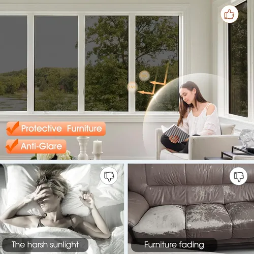 Película Unidireccional Para Ventana Anti-uv Y Privacidad