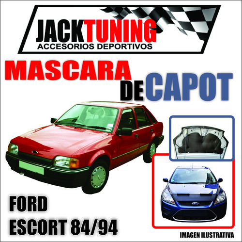 Mascara De Capot Ford Escort 84/94 En Ecocuero