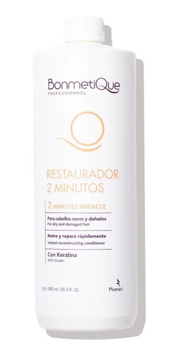 Bonmetique Restaurador Capilar 2 Minutos 900ml