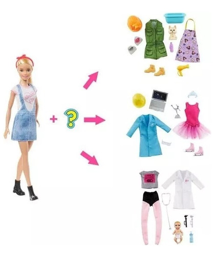 Barbie Sorpresa Soy Lo Que Quiero Ser 8 Sorpresas Accesorios