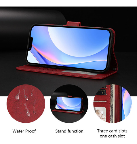 Funda Tipo Cartera Con Temática De Panda Para Cubot Note 40/p50/a10/a20/a30/max 5, Cierre Magnético, 3 Ranuras Para Tarjetas, A Prueba De Golpes
