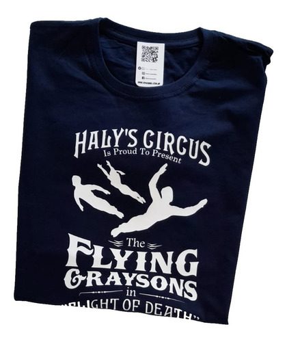 Imagen 2 de 5 de Remera Los Graysons Voladores Batman Y Robin Unica Dc Comics