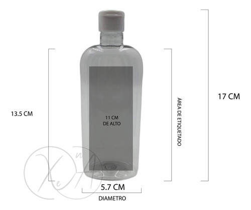 Envase Plastico Oval 250 Ml Shampoo Acondicionador X 15