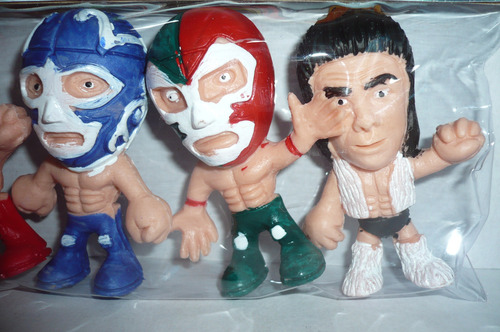 Luchador Muñeco Mini Bobblehead Fhisman Juguete Lucha Libre