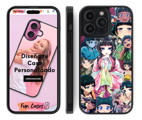 Funda Maomao Diarios De La Boticaria Manga Collage Anime Negro Samsung Galaxy S25 Plus