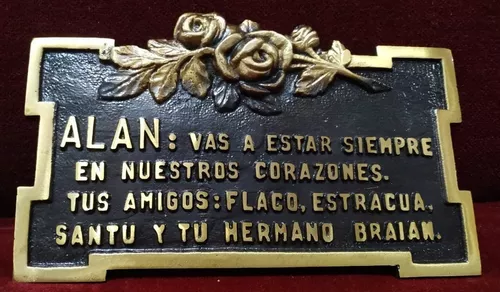 Placas Conmemorativas Grabado Laser 24x20 Cm