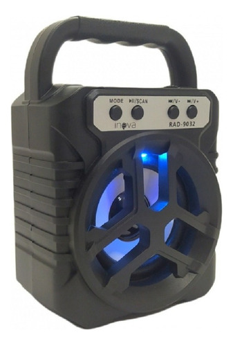 Caixa De Som Bluetooth Usb Sd Rádio Fm Preto Rad9032