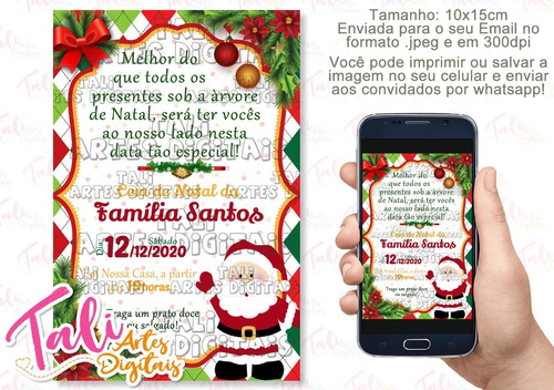 Convite Digital Festa De Natal Família #1 | MercadoLivre