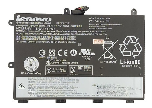 Bateria Lenovo Lenovo Thinkpad 11e-20d9 11e-20da 45n1749 34w