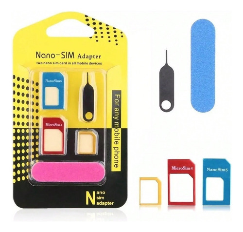 Adaptadores Kit Tarjeta Sim Nano Micro Llave Lima
