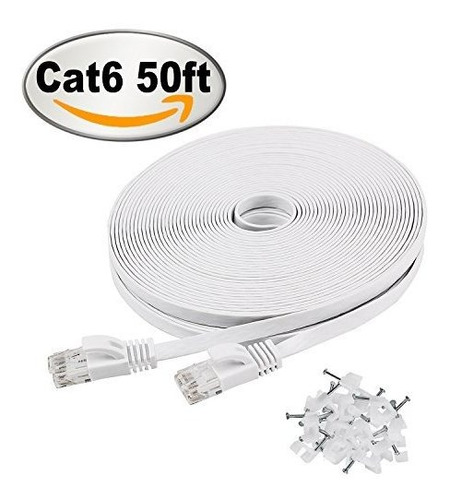 Cable De Ethernet Cat6 De 50 Pies (15 Metros) Para