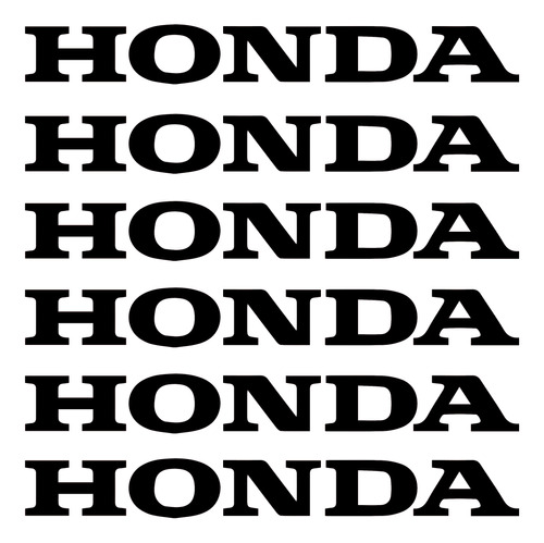 Calcomanias Vinilo Letras Logo Honda 15 Cm X 6 Sitckers