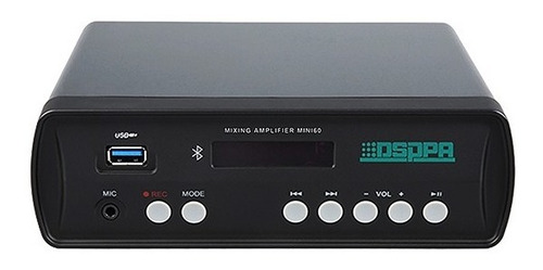 Imagen 2 de 7 de Amplificador Digital 2 X 30 Watts Usb Y Bluetooth 12/24/220v