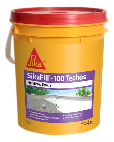 Sikafill-100 Techos Verde 4kg