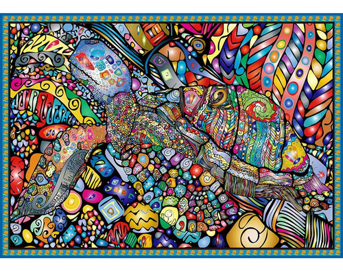 Bgraamiens Puzzle-la Tortuga Marina-1000 Piezas Animal Creat
