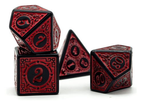 Poludie 5 Juegos De Dados Poliédricos Dnd (35pcs) Con 1 B...