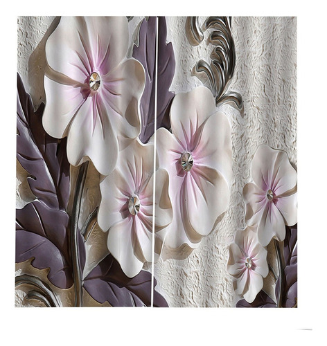 Bh Compatible Cortinas De Impresos 3d Flor De