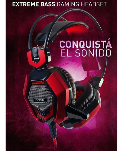 Auricular Noganet St-conquer Headset Gamer Microfono 3.5mm
