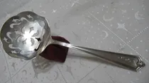 Comprar Antigua Cuchara De Servir Calada Plata Con Punzones (15211)