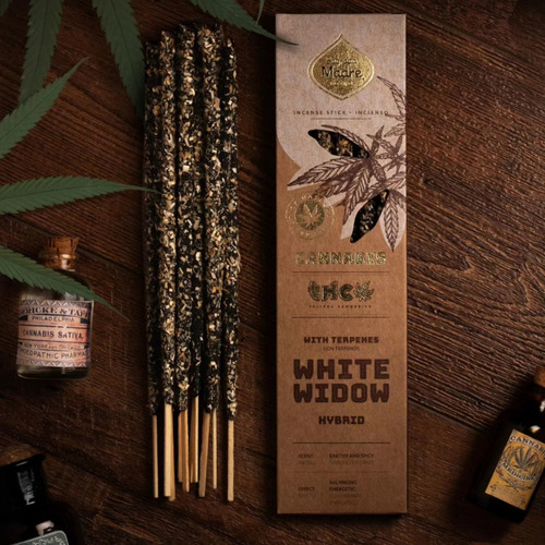 Pack X4 Cajas Sahumerio Incienso Sagrada Madre Varilla White Widow