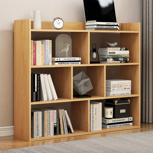 Estantería Librero Mueble Organizador Multiuso Con 3 Repisas Roble