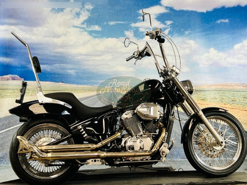 Honda Shadow 600 -preta 2003 -51.993km Customizada