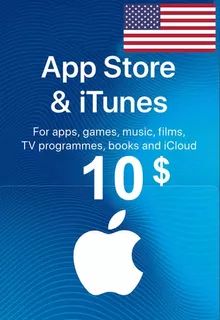 Cartão Itunes Apple Gift Card $10 Dólares Usa - Imediato