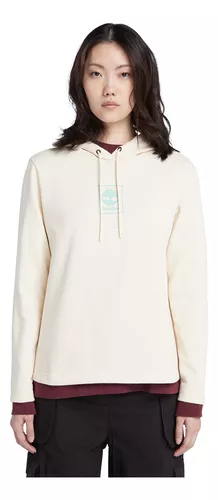 ABPHQTO Sudadera blanca lisa con capucha y rasgados para mujer con bolsillo  tipo canguro