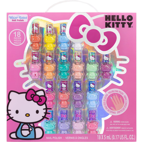 Conjunto De Esmaltes Townley Girl Hello Kitty 18 Cores Com M
