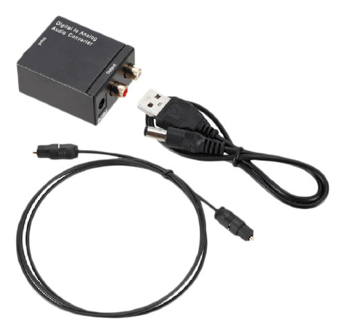 Señal Digital De Fibra A Rca Analógico L / Aux Converter